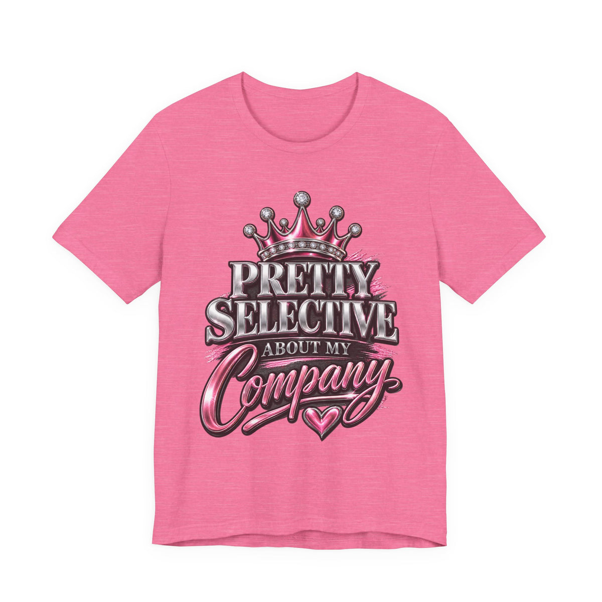 Pretty Selective About My Company T-Shirt — Crown Graphic Tee for Confident Women by Cōpajn House — product photo 3