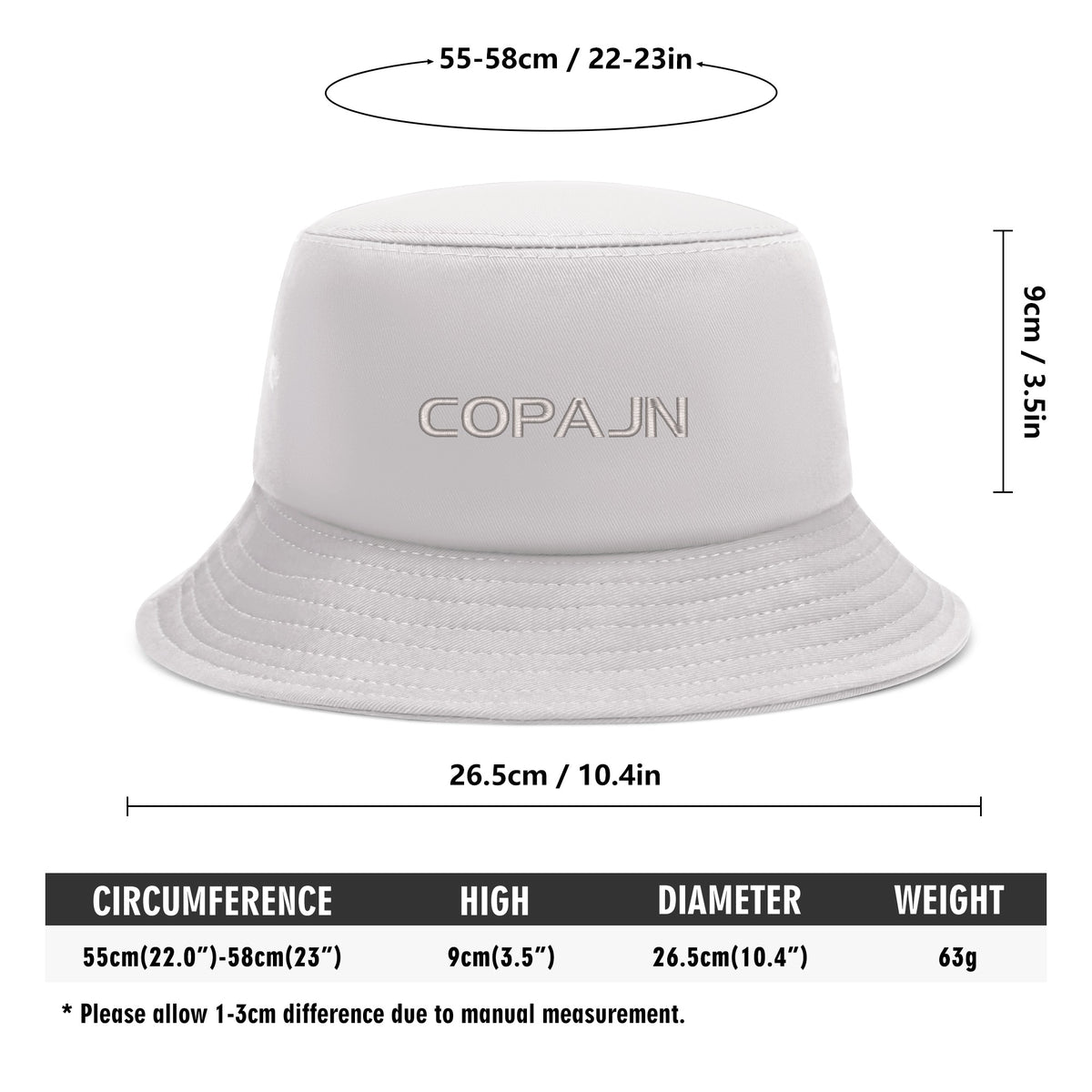 Cōpajn Embroidered Bucket Hat