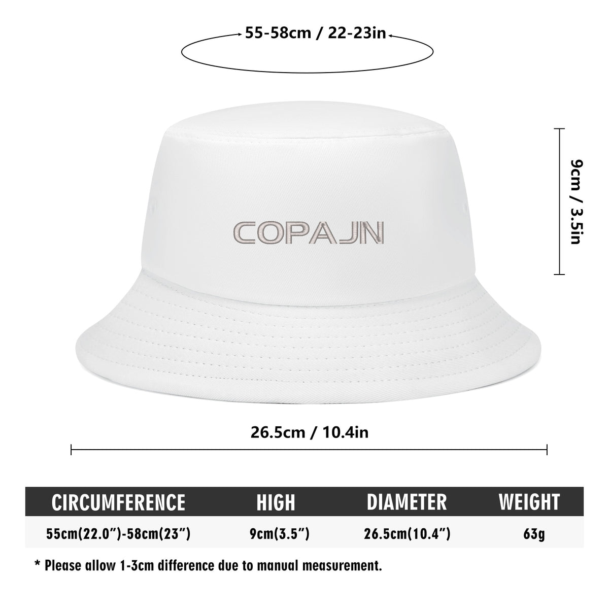 Cōpajn Embroidered Bucket Hat