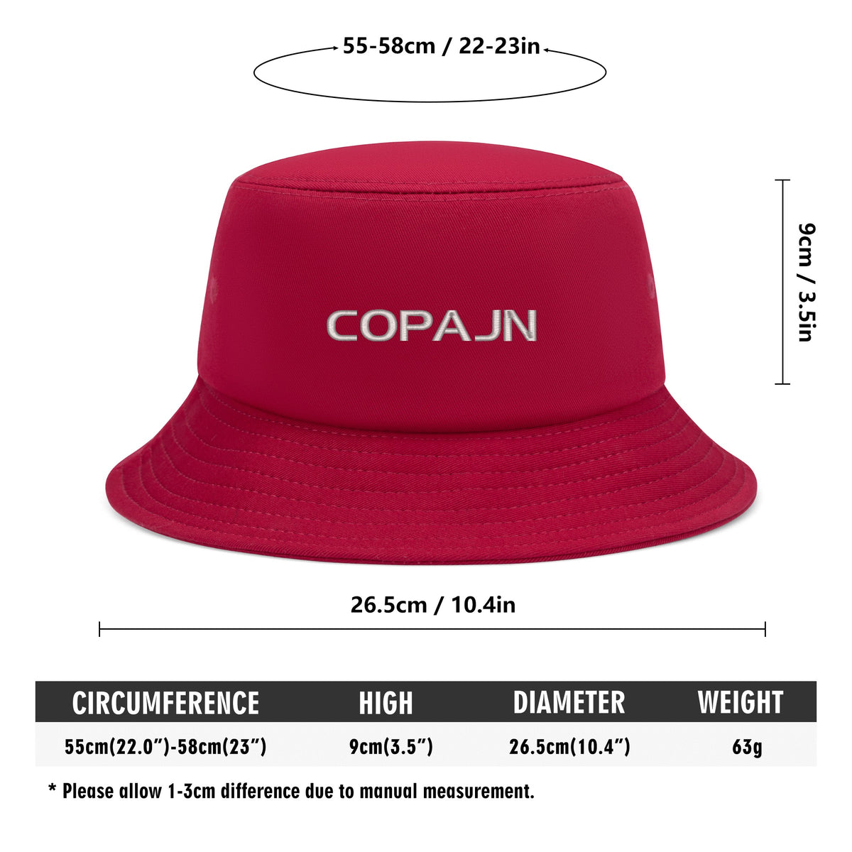 Cōpajn Embroidered Bucket Hat