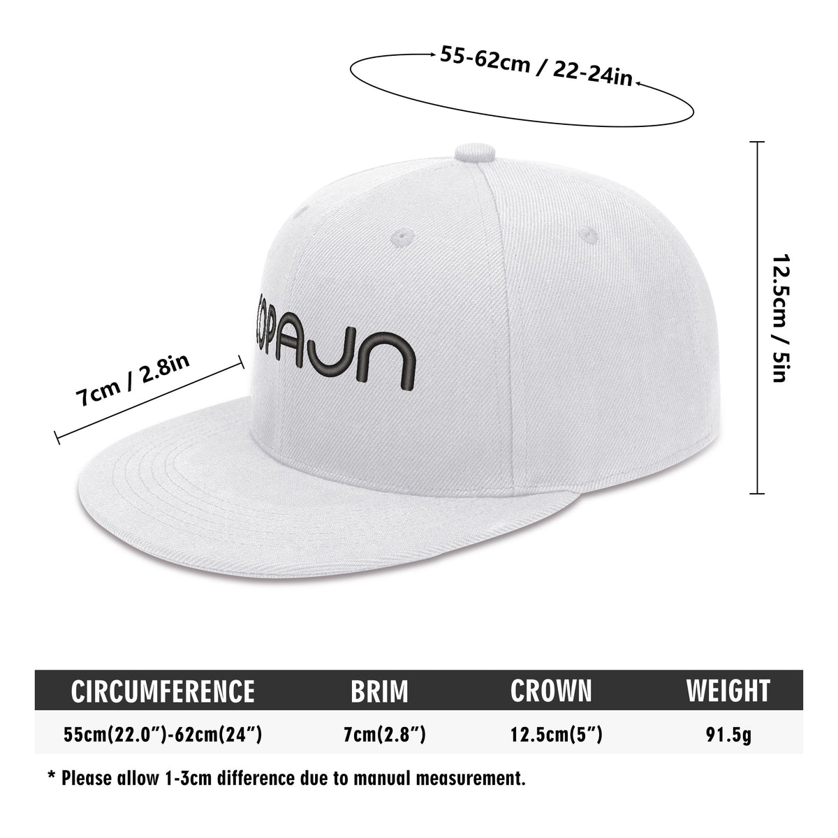 Cōpajn Four-Sides Embroidered Hip-Hop Cap