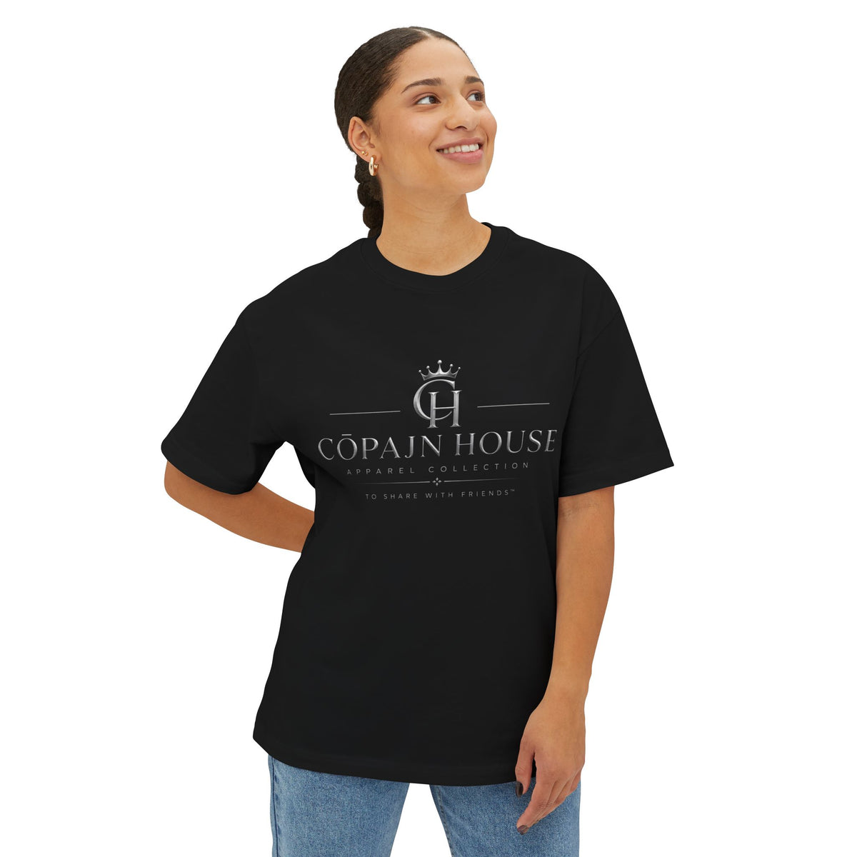 CopajN House Logo Tee — Oversized Boxy Graphic T-Shirt